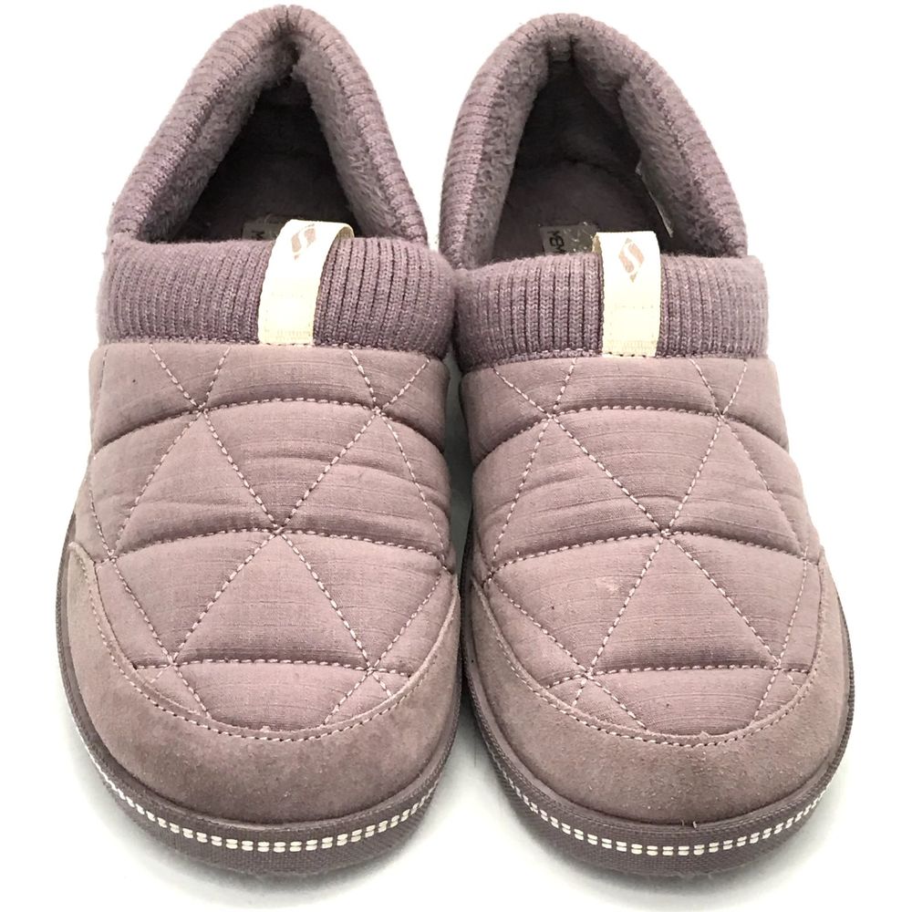 Skechers Cozy Campfire Knit Puffer Slippers Lavender/Mauve 167218 Size 8